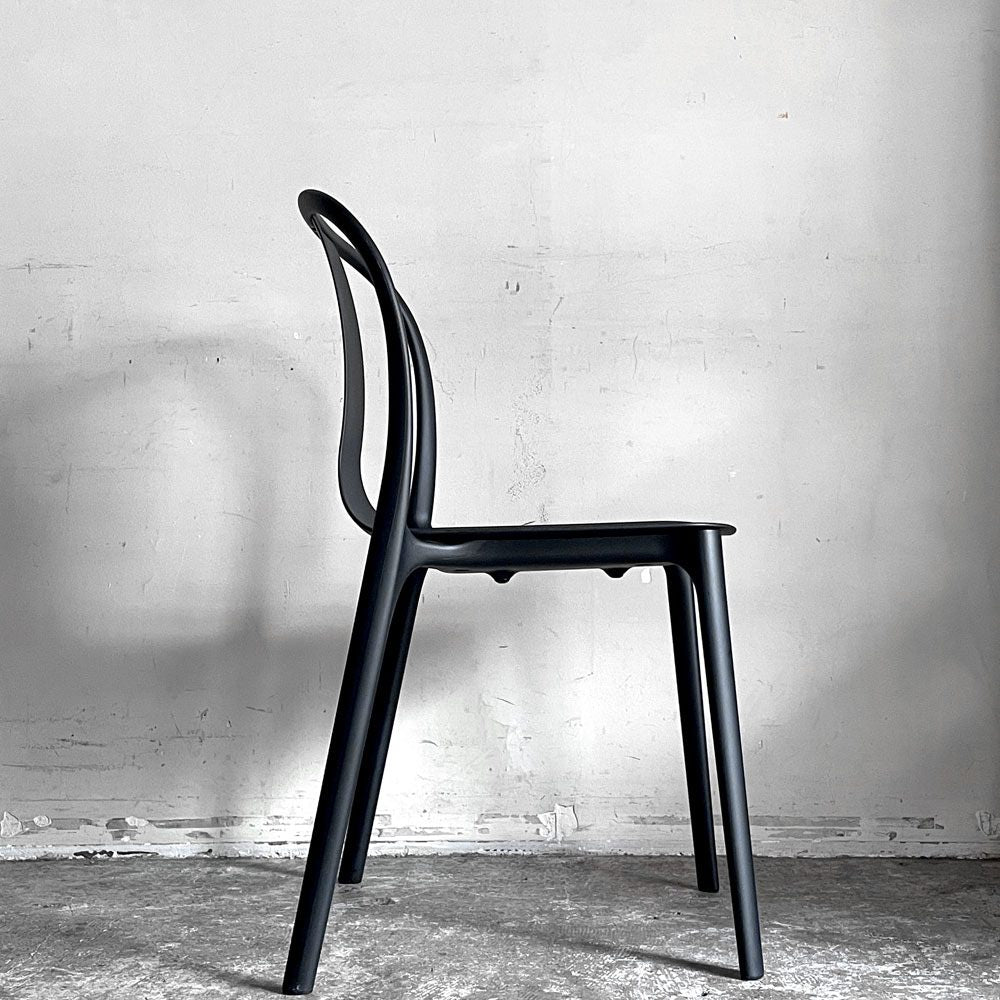 ヴィトラ Vitra ベルヴィルチェア Belleville Chair ダイニングチェア スタッキングチェア ディープブラック ロナン & エルワン・ブルレック A ■