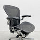 ハーマンミラー Herman Miller アーロンチェア Bサイズ ポスチャーフィット クラシックカーボンメッシュ ポリッシュドアルミベース ビル・スタンフ ＆ ドン・チャドウィック 〓