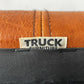 トラックファニチャー TRUCK FURNITURE ファロードレザー オットマン L-1 ナラ無垢材 牛革 インダストリアル ビンテージスタイル 定価￥103.400- ★