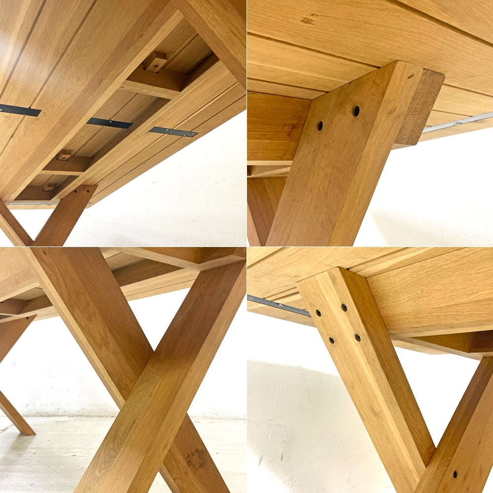 エスニクラフト Ethnicraft オーク パターソン Oak Pettersson ダイニングテーブル 無垢材 W220 x D100cm ●