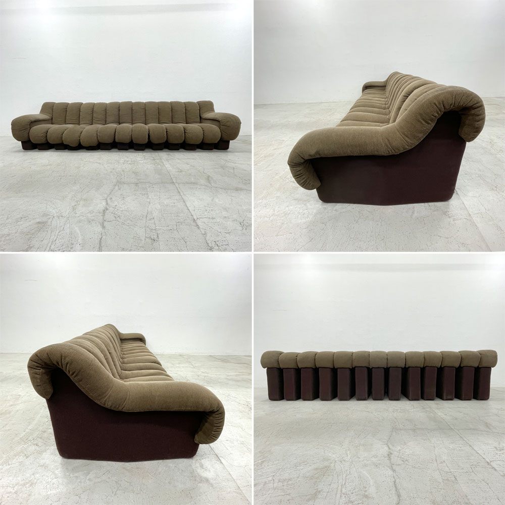 デセデ de Sede DS-600 スネークソファ Snake Sofa 13ピース ファブリック スイス ビンテージ モビリア mobilia IDC大塚 取扱 スペースエイジ ミッドセンチュリー 〓