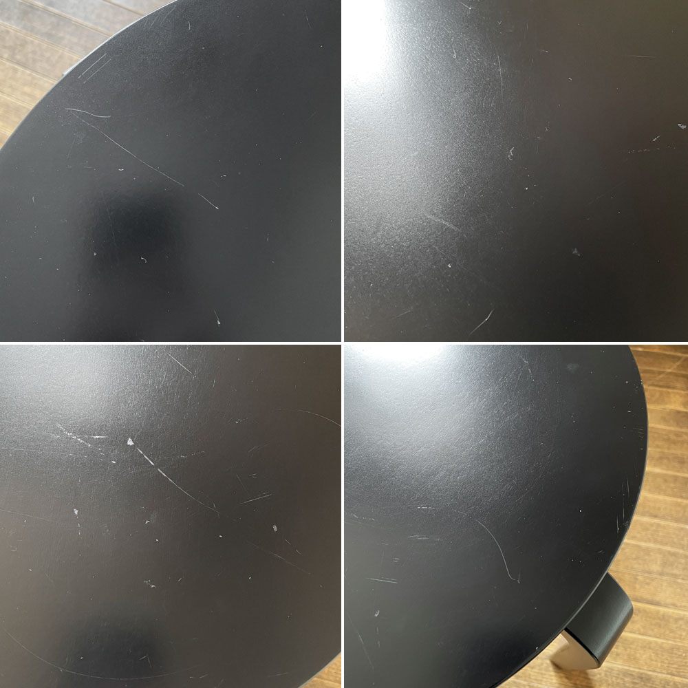 アルテック artek スツール Stool E60 4本脚 バーチ材 ブラックラッカー アルヴァ・アアルト フィンランド 北欧家具 定価￥57,200- ◎