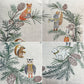コーラルアンドタスク Coral & Tusk ツリートリマーズリース Tree Trimmers Wreath 50×50cm クッション リネン カバーリング 刺繍 ●