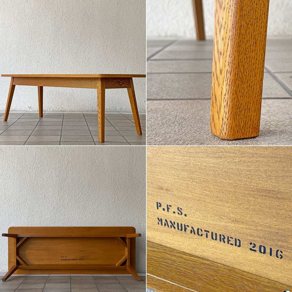 パシフィックファニチャーサービス P.F.S. ローテーブル DH TEA TABLE Lサイズ W120cm ナラ材 ライトブラウン ◇