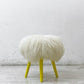 マウントハリ Mt.Hari モンスタースツール MONSTER STOOL シープファー アッシュ材 ホワイト×イエロー ●
