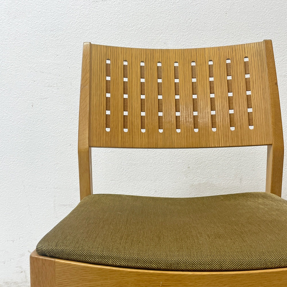 カンディハウス CONDE HOUSE ハナコ HANACO ダイニングチェア 三井緑 シルトーリ WT ブラウン系 ナラ材 定価￥90,200～ A ●