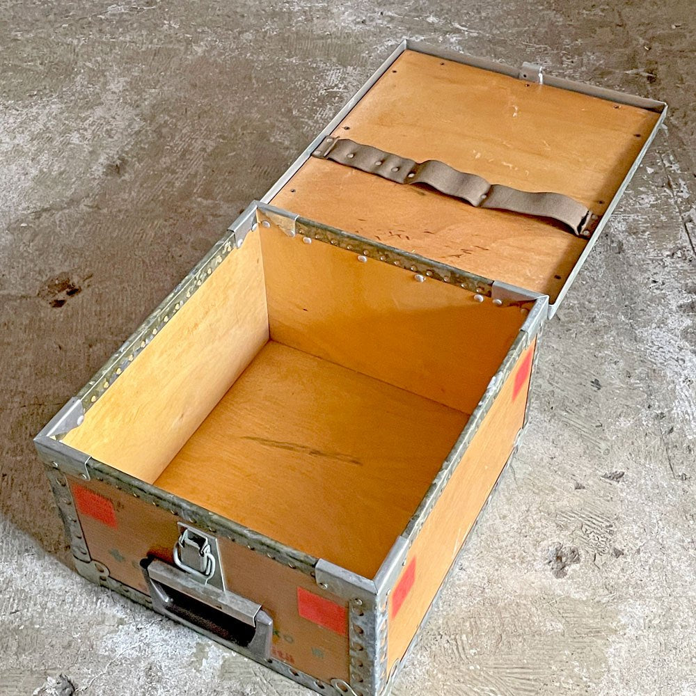 フィンランド ビンテージ 木製救急箱 メディカルボックス ツールボックス 小物入れ 軍物 ミリタリー Savopak Oy VARKAUS 北欧  ■