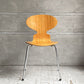 フリッツハンセン Fritz Hansen 3101 アントチェア 4本脚 ナチュラルビーチ材 ラッカー仕上げ アルネ・ヤコブセン 北欧家具 A ♪