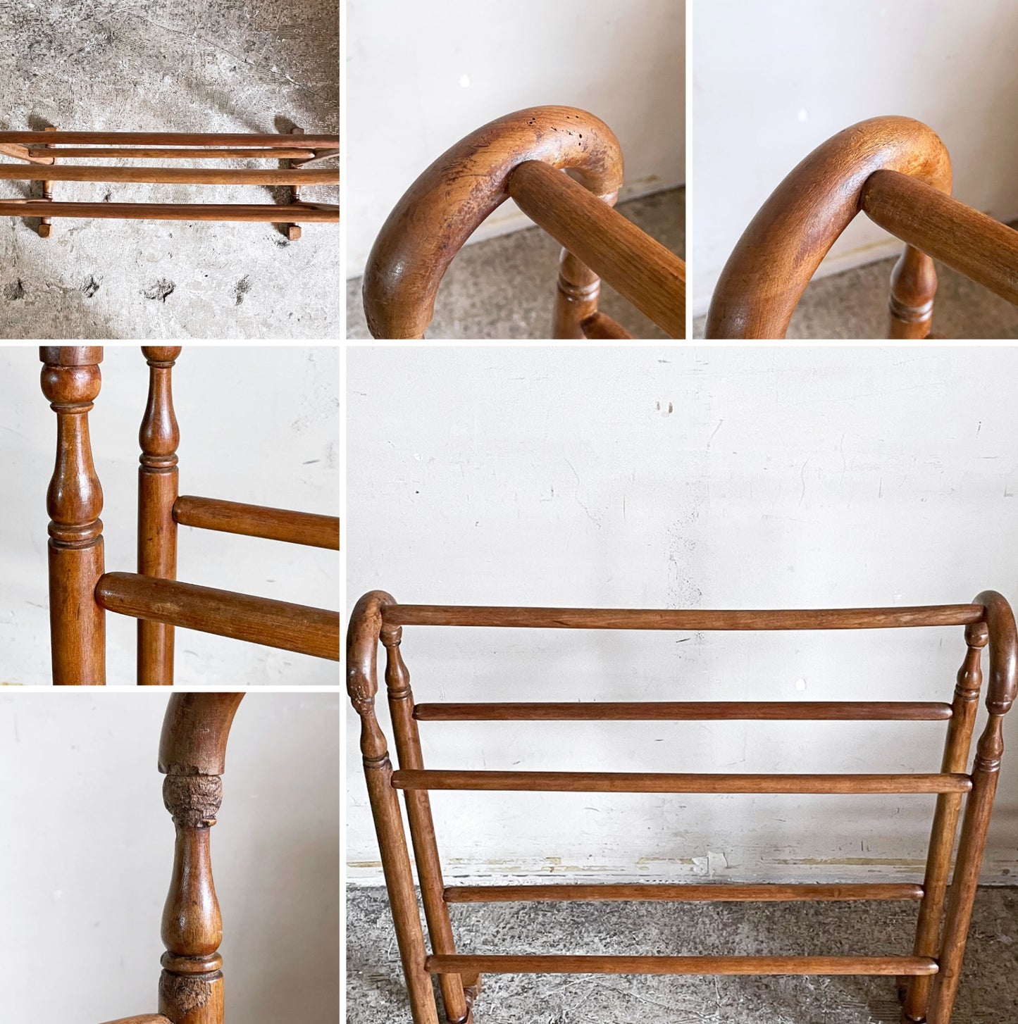 UKビンテージ UK Vintage タオルラック リネンハンガー W66cm クラシカル 英国カントリースタイル ■