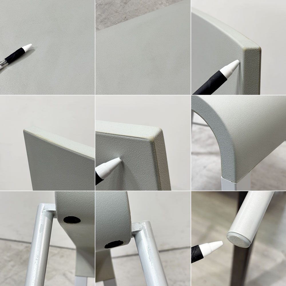 ヴィトラ vitra. ゼロスリー .03 ダイニングチェア スタッキングチェア マールテン・ヴァン・セーヴェレン Maarten Van Severen グレー A ●