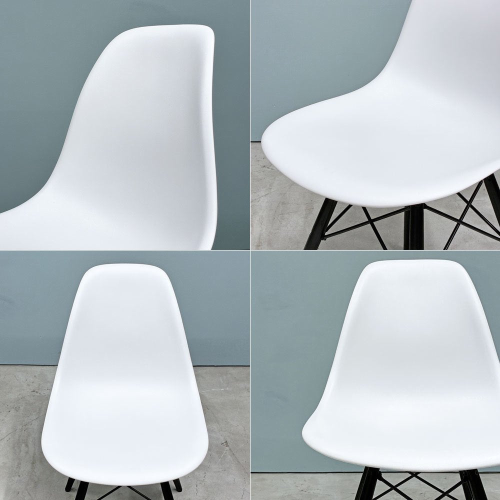 ハーマンミラー HermanMiller サイドシェルチェア ドゥエルレッグ DSW アルパイン × エボニー ポリプロピレン製 イームズ ミッドセンチュリー B ◎