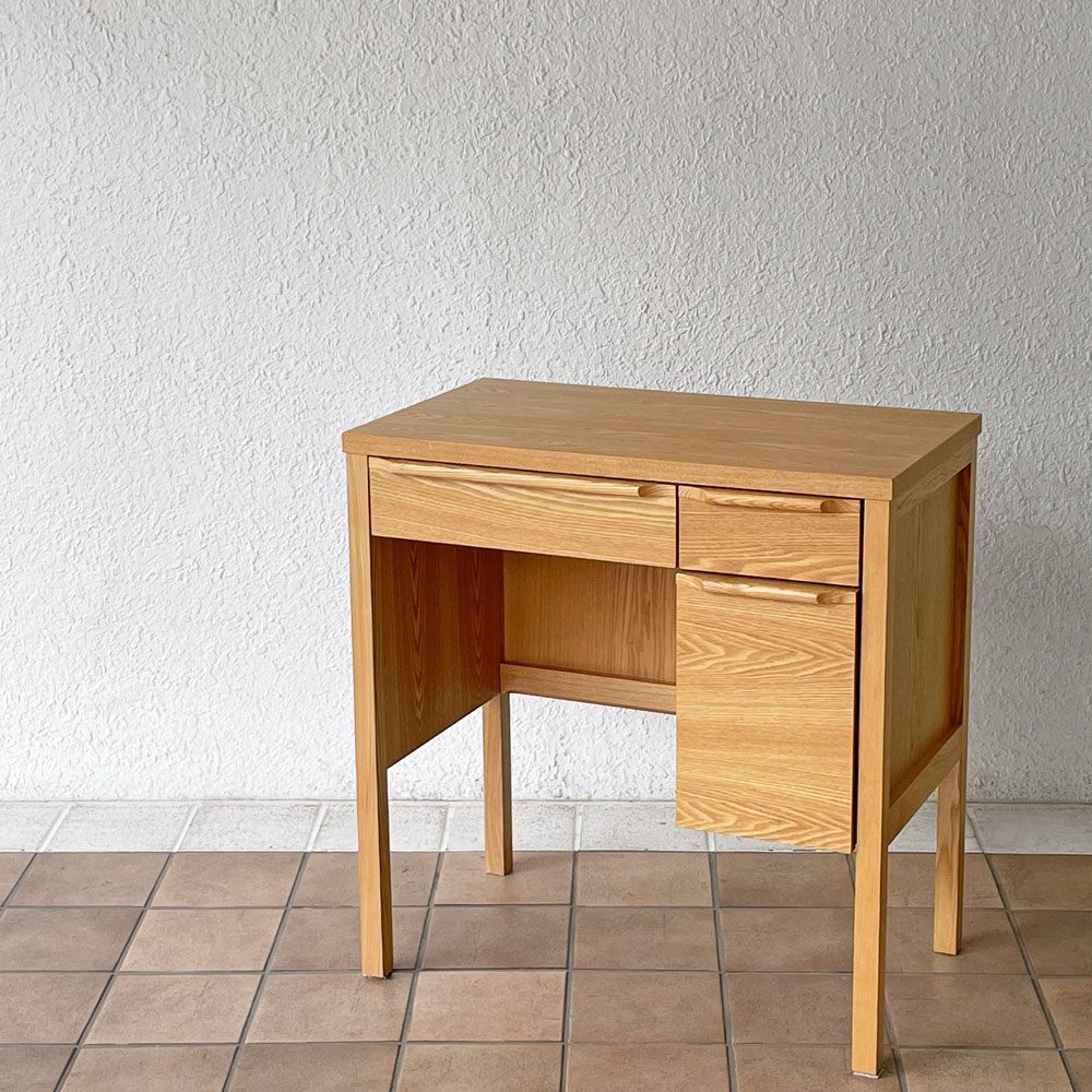 ウニコ unico クラルスミニ CLARUS-mini ドレッサー 鏡台材 W70cm アッシュ材 ナチュラルモダン 廃番仕様 ◇