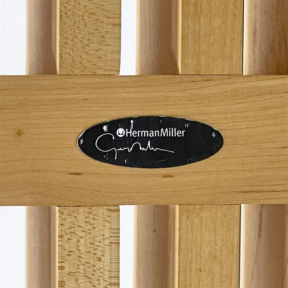 ハーマンミラー Herman Miller プラットフォームベンチ Platform Bench ネルソンベンチ コーヒーテーブル ローテーブル ガラス天板 メープル ウッドベース W122cm ジョージネルソン George Nelson ミッドセンチュリー ●