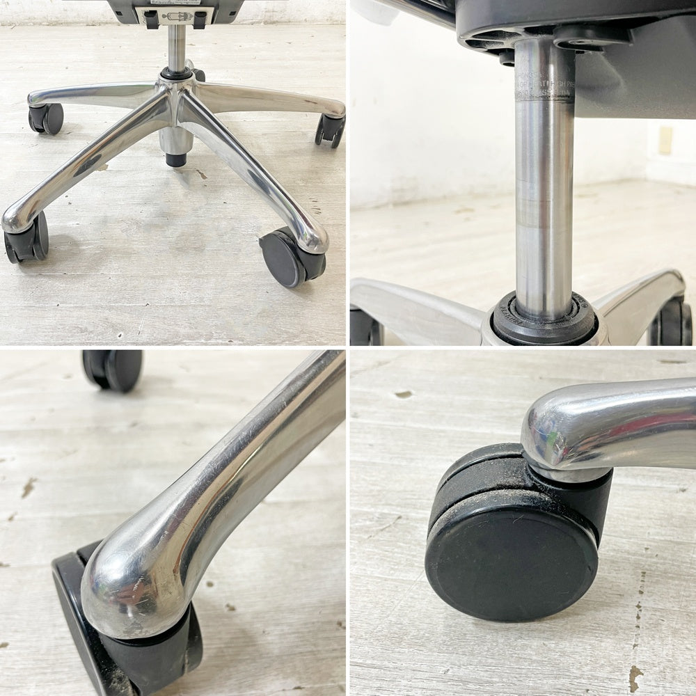 オカムラ okamura コンテッサ Contessa オフィスチェア スタンダードタイプ ランバーサポート付 CM32AB FBF9 可動肘 メッシュ レッド ●