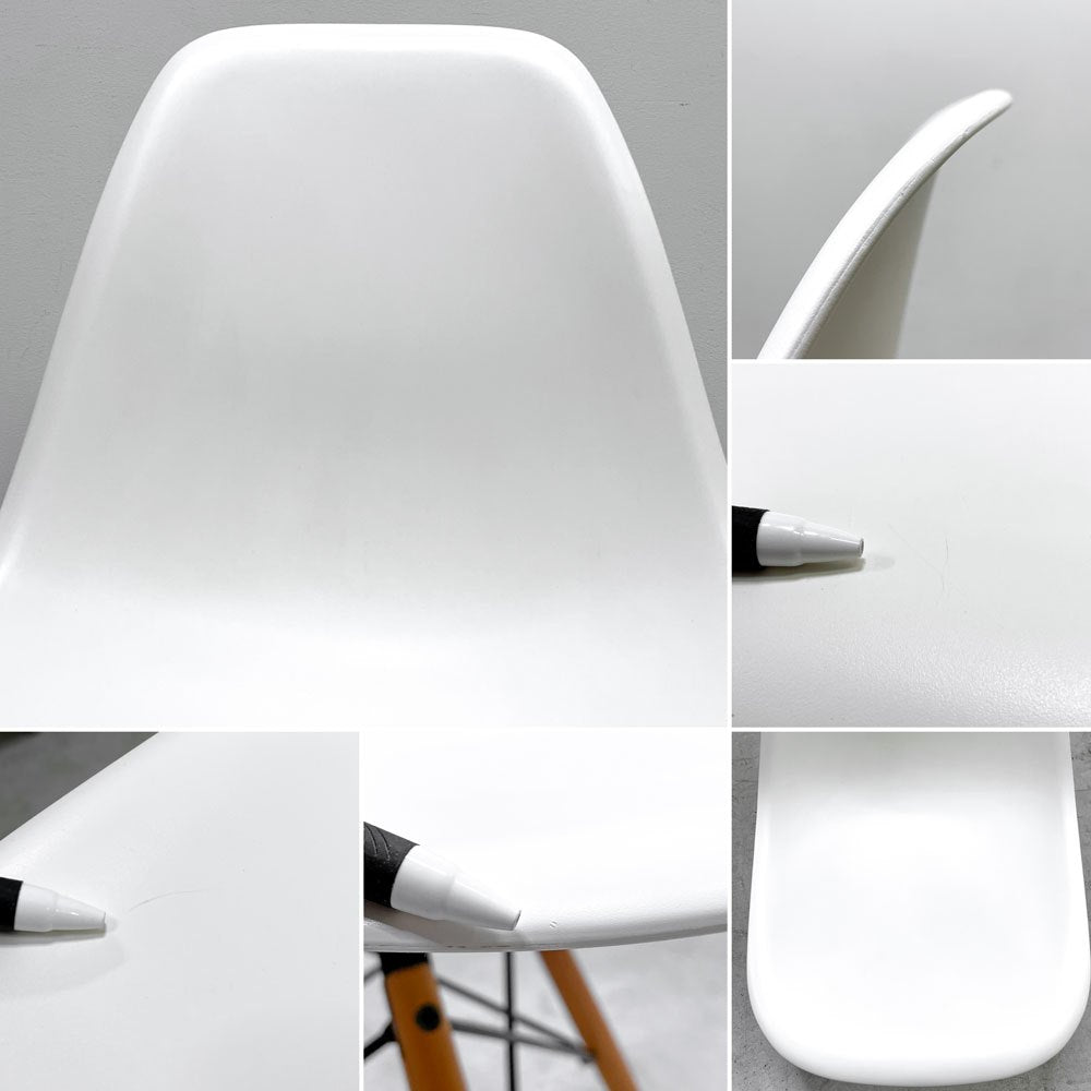 ヴィトラ vitra サイドシェルチェア ポリプロピレン製 ホワイト ドゥエルレッグ DSW C&R イームズ ミッドセンチュリー A ●