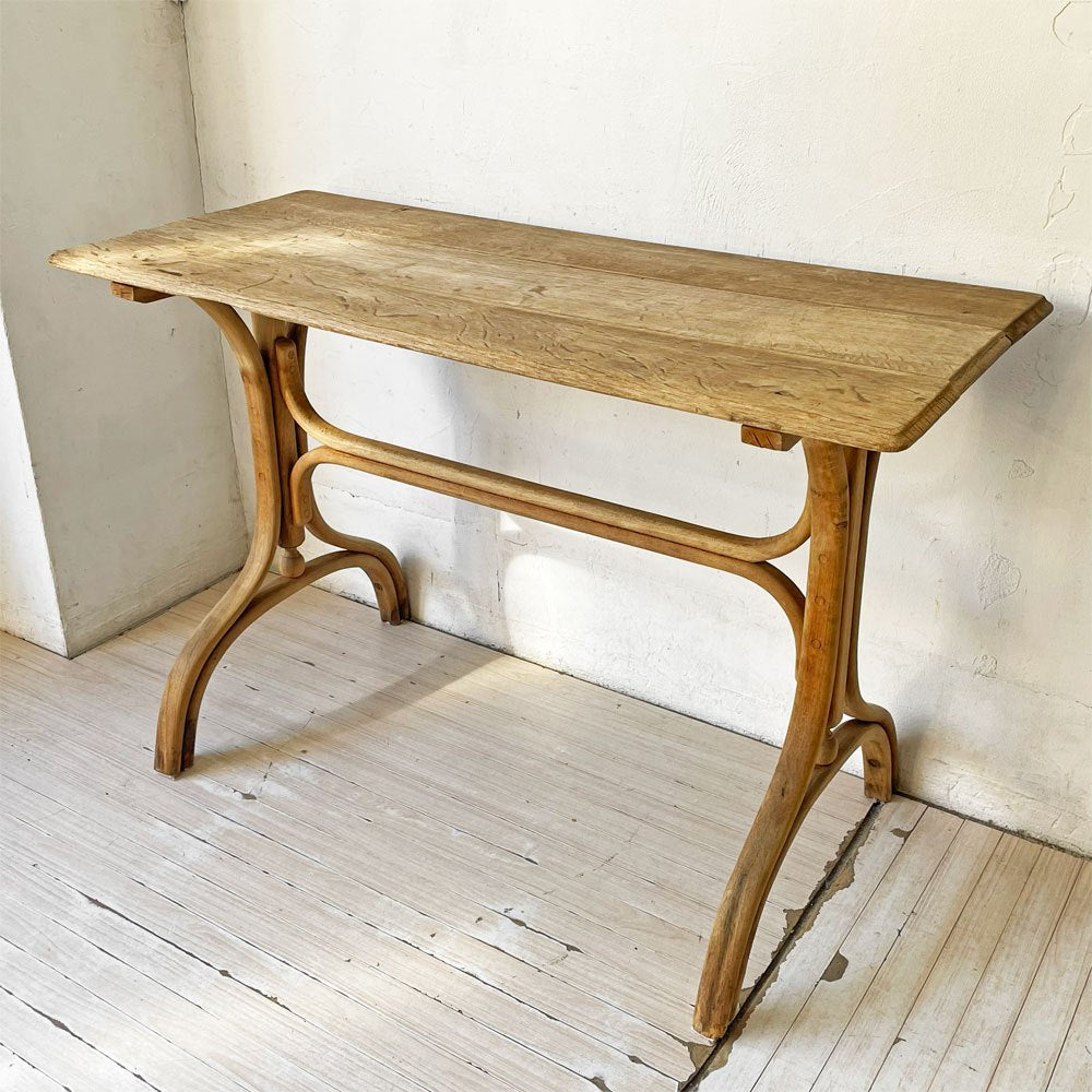 フランスアンティーク French Antique テーブル ワークテーブル コンソール デスク 古材 シャビーシック フレンチカントリー 店舗什器 ビンテージ ★