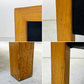 ハーマンミラー Herman Miller ネルソンキューブ 3pソファ Nelson Cube Sofa オーク無垢材 ファブリック ブラック ジョージネルソン George Nelson ●