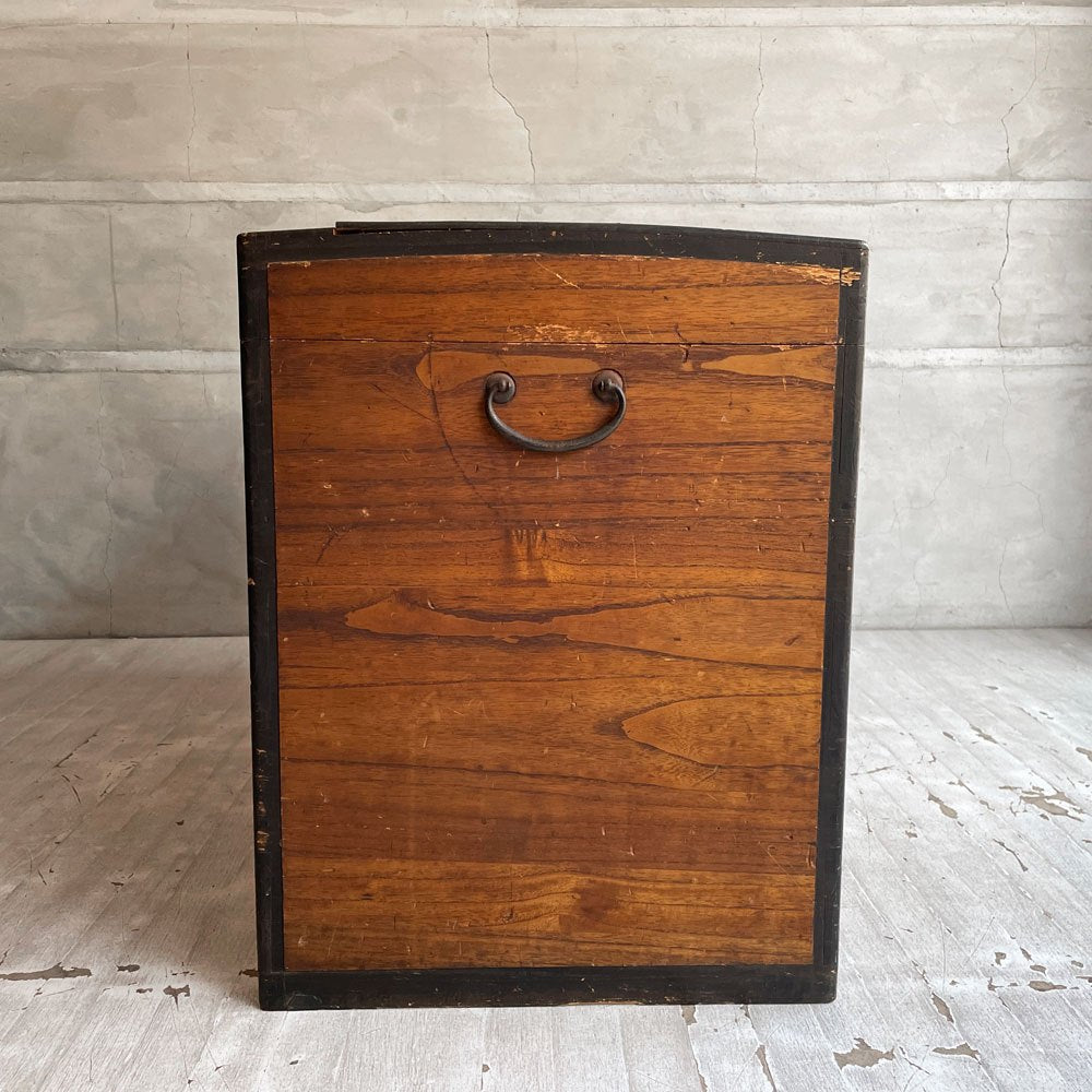 ジャパンビンテージ Japan Vintage 長持ち 衣装箱 木箱 収納箱 和家具 時代家具 古道具 ♪