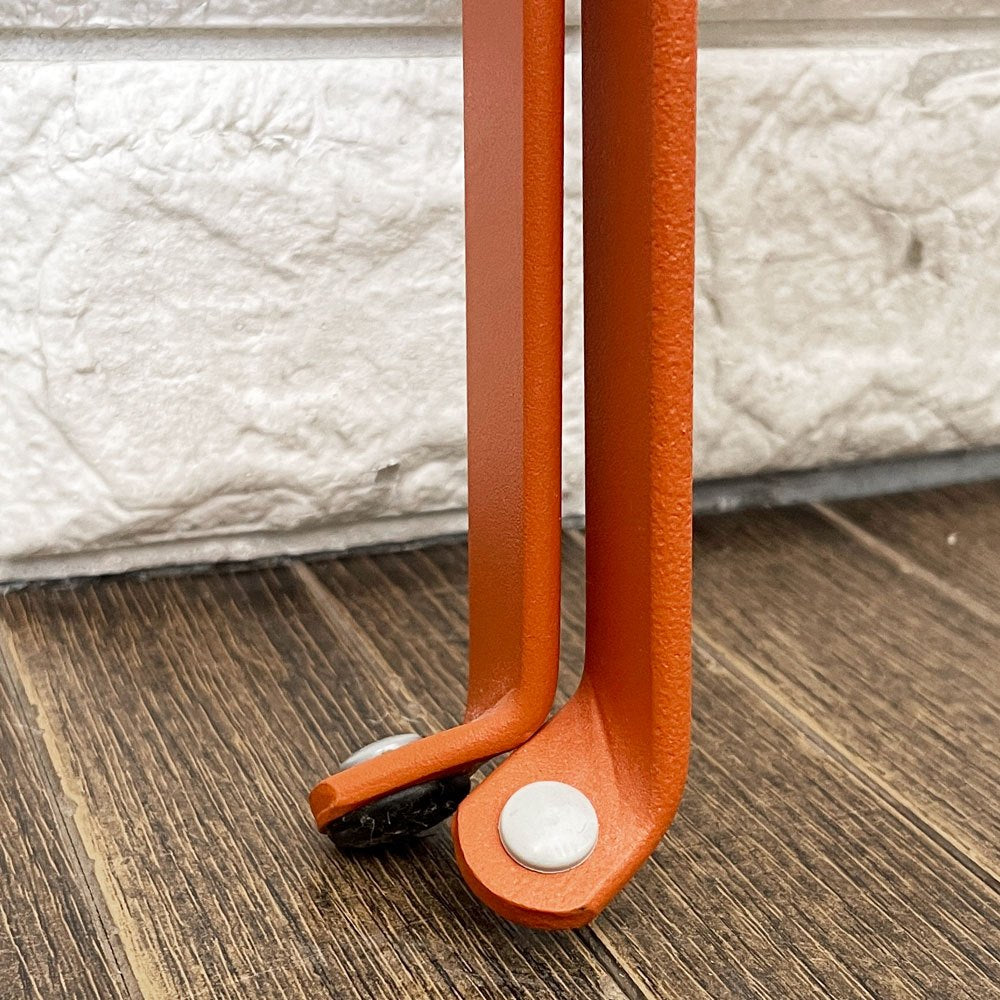 フェルモブ Fermob ビストロ BISTRO スクエアテーブル SQUARE TABLE 57 ガーデンテーブル キャンディオレンジ 折りたたみ フランス 廃番カラー ◎