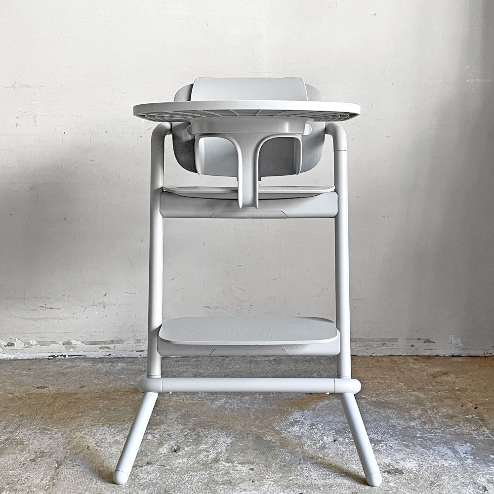 サイベックス cybex レモチェア LEMO CHAIR 3-IN-1 ハイチェア ベビーチェア ベビーセット＆スナックトレイ付き スウェードグレー ハーネス欠品 ドイツ 旧モデル ■