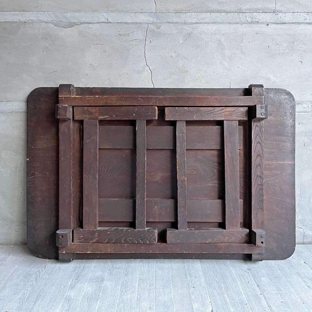 ジャパンビンテージ Japan Vintage ちゃぶ台 卓袱台 角ちゃぶ 座卓 折りたたみ 時代家具 和家具 古道具 ♪