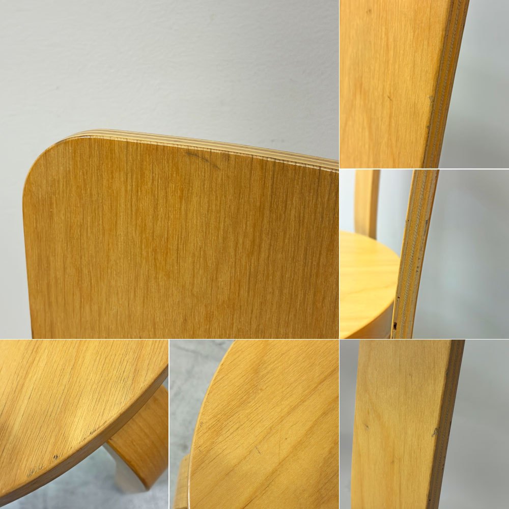 アルテック artek チェア66 CHAIR66 ダイニングチェア ナチュラルラッカー バーチ材 ファブリックシート アルヴァ・アアルト フィンランド 北欧家具 ビンテージ ●