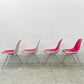 ハーマンミラー Herman Miller サイドシェル チェア サード 3rd FRP PVCレザー スタッキングベース イームズ ビンテージ 4脚セット 台車付 〓