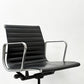 ハーマンミラー Herman Miller アルミナムグループ マネジメントチェア 本革 ブラック 回転式昇降 5本脚 キャスター付 C&R イームズ ●