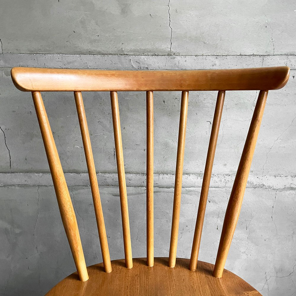 アーコール Ercol ボウバックチェア ファンバックチェア 5本タイプ エルム材 UKビンテージ Vintage 英国家具 ♪