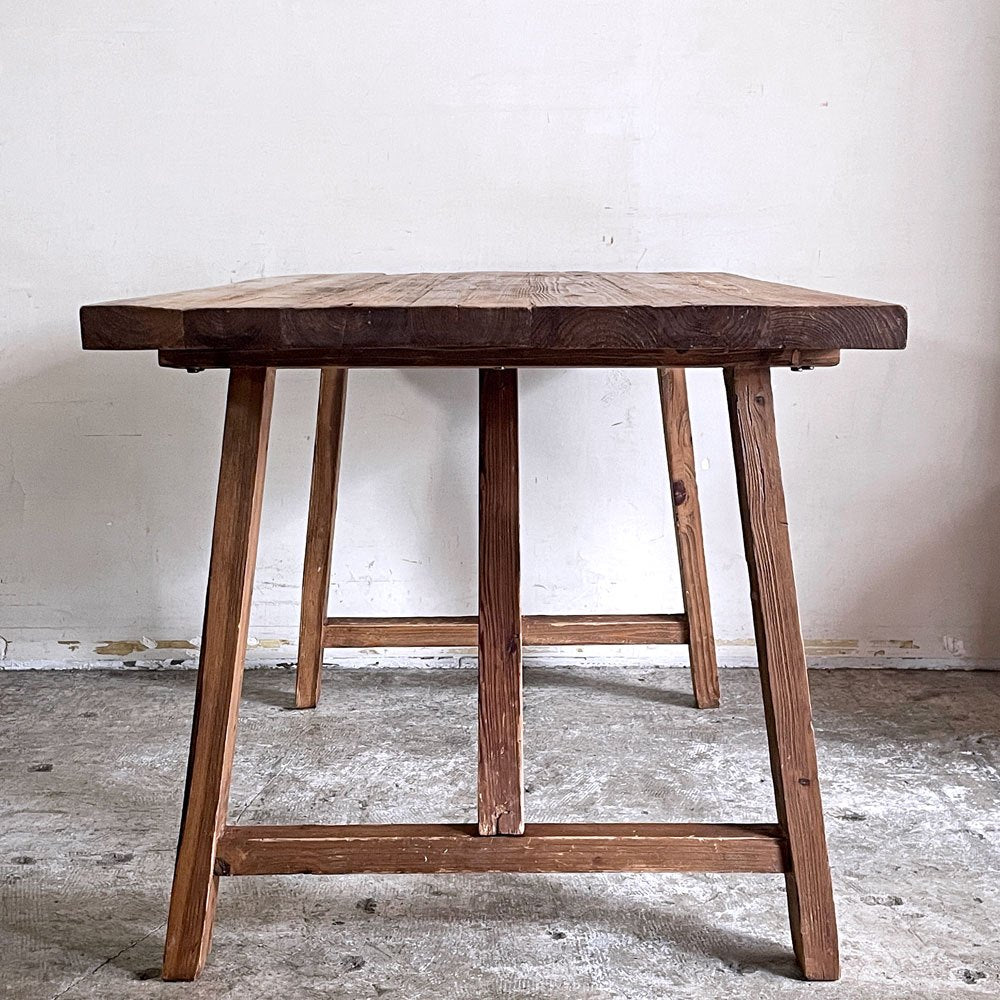 ダルトン DULTON ダイニングテーブル DINING TABLE S XP-001S 無垢古材 W138cm ビンテージスタイル ■