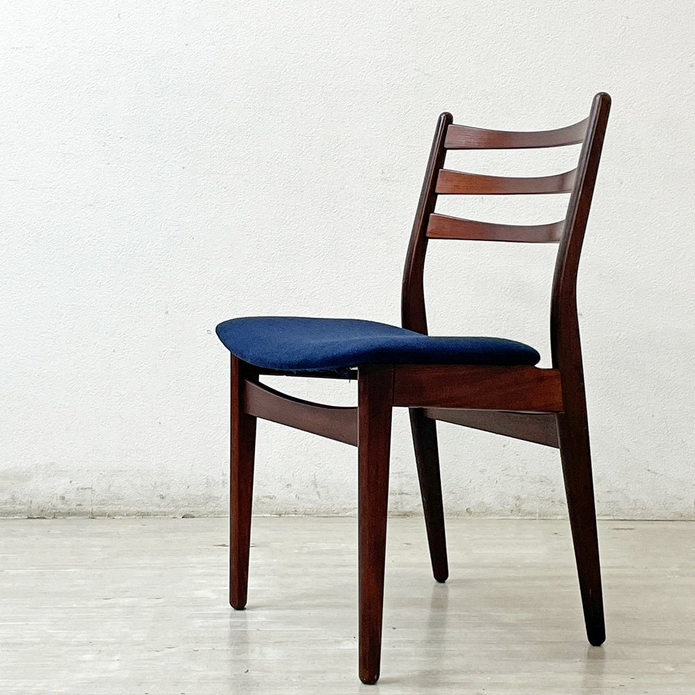 北欧ビンテージ Scandinavia Vintage ダイニングチェア 無垢材 ファブリック 北欧家具 モダンデザイン A ●