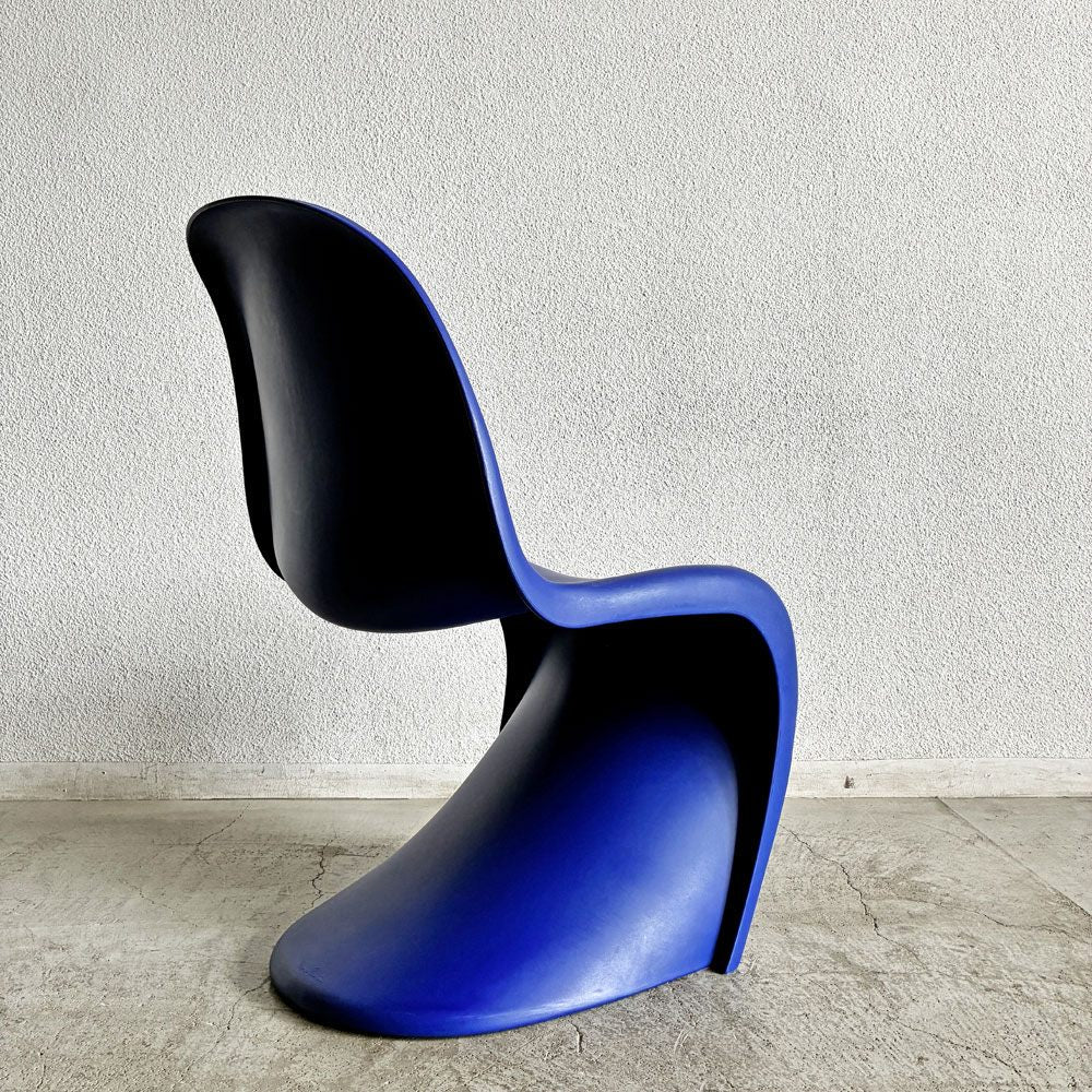 ヴィトラ vitra パントンチェア Panton Chair ブルー 屋内外使用可 ヴェルナー・パントン 旧モデル 廃番カラー ミッドセンチュリー スペースエイジ C 〓
