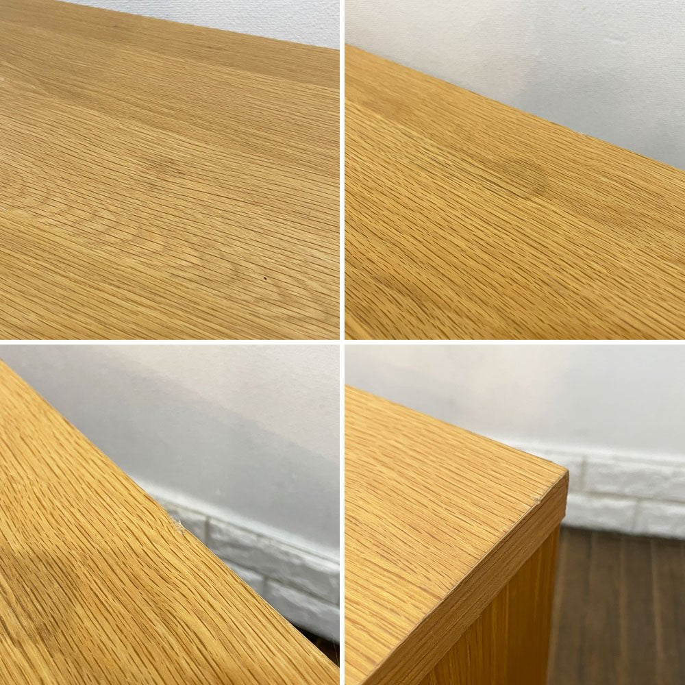 無印良品 MUJI AVボード AVラック 引出し付 オーク材 W110cm ナチュラルデザイン 定価：39,900円 ◎