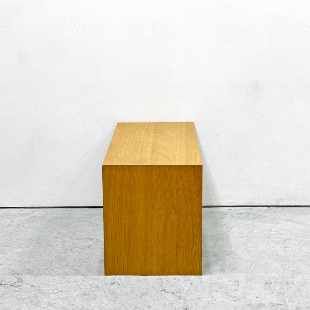 無印良品 MUJI コの字の家具 積層合板 オーク材 W70cm サイドテーブル ナチュラル ●
