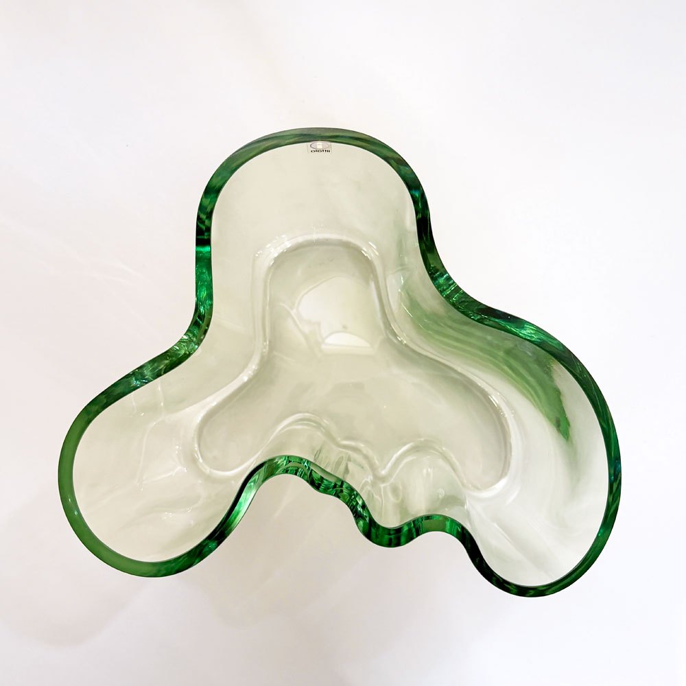 イッタラ iittala アルヴァ アアルト コレクション Alvar Aalto Collection ベース フラワーベース 花瓶 クリア1937  初期カラー H16cm フィンランド 北欧雑貨 箱付 ●