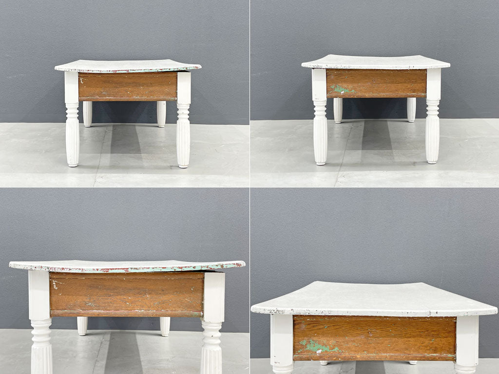 フランスビンテージ シャビーシック ペインテッド センターテーブル French vintage centertable shabby chic  〓