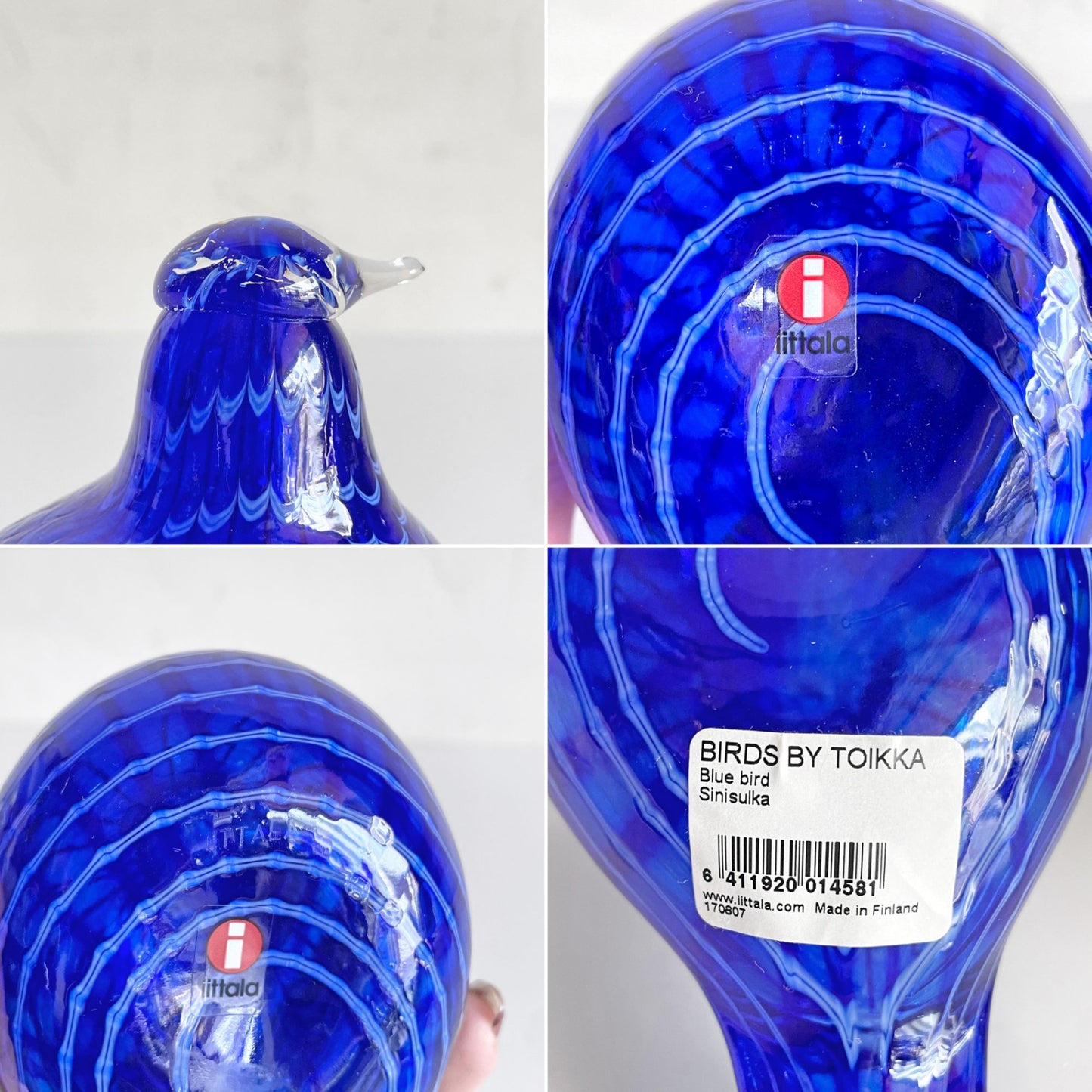 イッタラ iittala バーズバイトイッカ Birds by Toikka ブルーバード Blue Bird ルリコマドリ オイバ・トイッカ イッタラバード 北欧雑貨 ■
