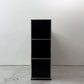 ユーエスエムハラー USMハラー USM Haller モジュラーファニチャー キャビネット シェルフ 2列3段 ドロップダウンドア×4 ドロワー×2 グラファイトブラック ●