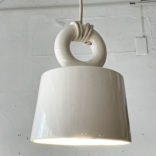 イデー IDEE モレ シェード シーリングランプ MOLLE SHADE CEILING LAMP ペンダントライト 磁器製 照明 現状品 定価￥34,900- ★