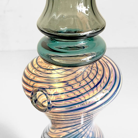 フリーパーク FREE PARK 耐熱ガラスのお香立て インセンスホルダー ガラス 卓上 縦型 H26cm ■