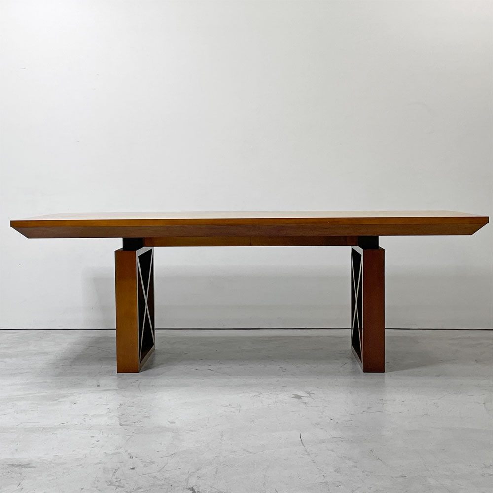 セレロ アルダメンティ SELLARO ARREDAMENTI SRL Le piazzeコレクション ダイニングテーブル 象嵌 抽斗1杯 ルカ・スカケッティ Luca Scacchetti W210cm イタリア ●