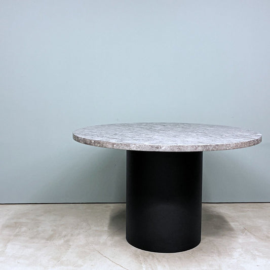 モーダエンカーサ moda en casa カプリ CAPRI ダイニングテーブル ラウンド 120cm 天然大理石 グレー 参考価格211,200円 ◎