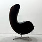 フリッツハンセン Fritz Hansen エッグチェア Egg chair ラウンジチェア エレガンスレザー 本革 ダークブラウン アルネ・ヤコブセン 2016年ソーイングイベントモデル デンマーク 希少 ●