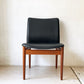 フランス＆サン France&Son 191チェア ダイニングチェア ラウンジチェア チーク材 レザー張り フィンユール Finn Juhl 北欧家具 ビンテージ ★