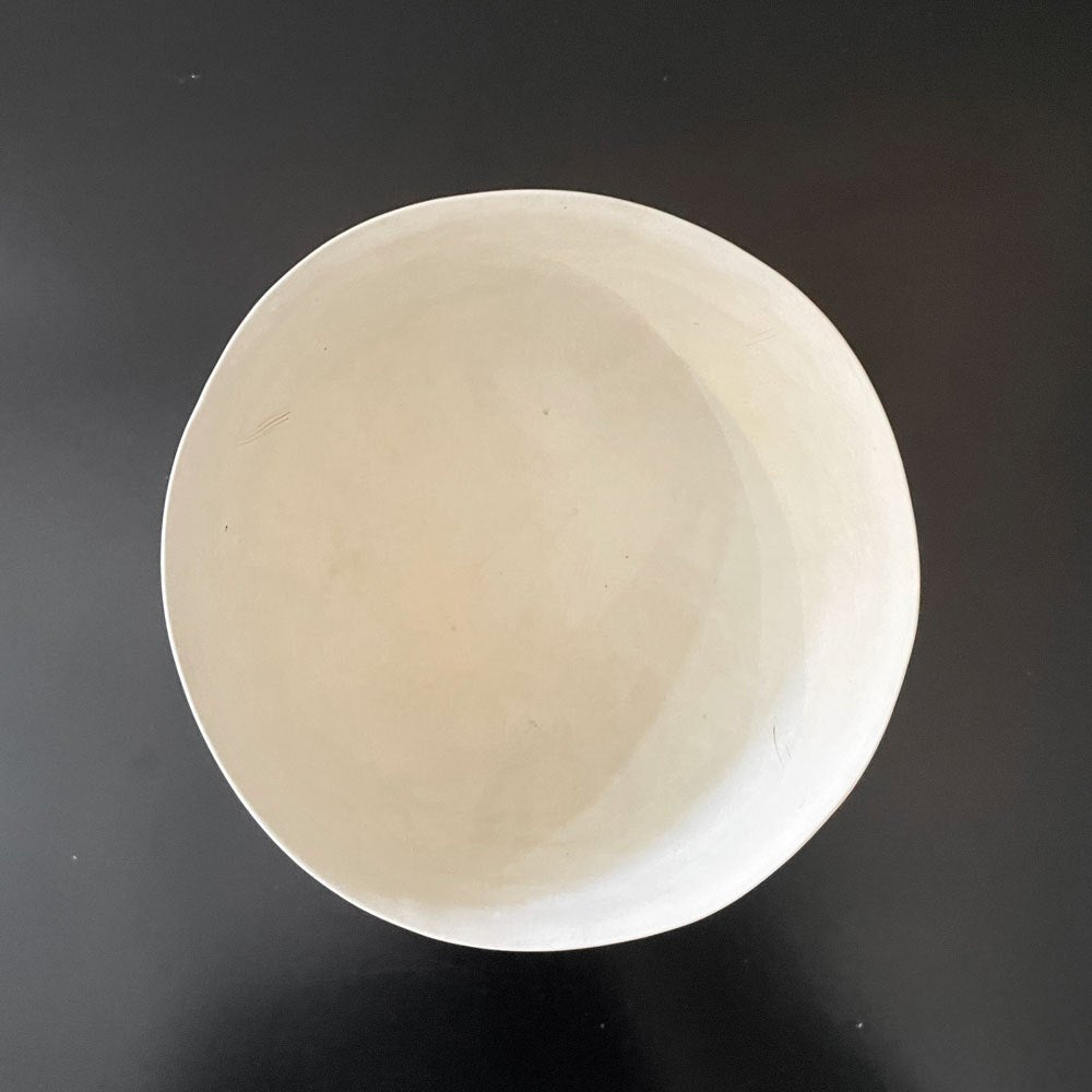 内田鋼一 Kouichi Uchida ホワイトボウル White Bowl 碗 マット釉 Φ12cm サインあり 現代作家 ◎