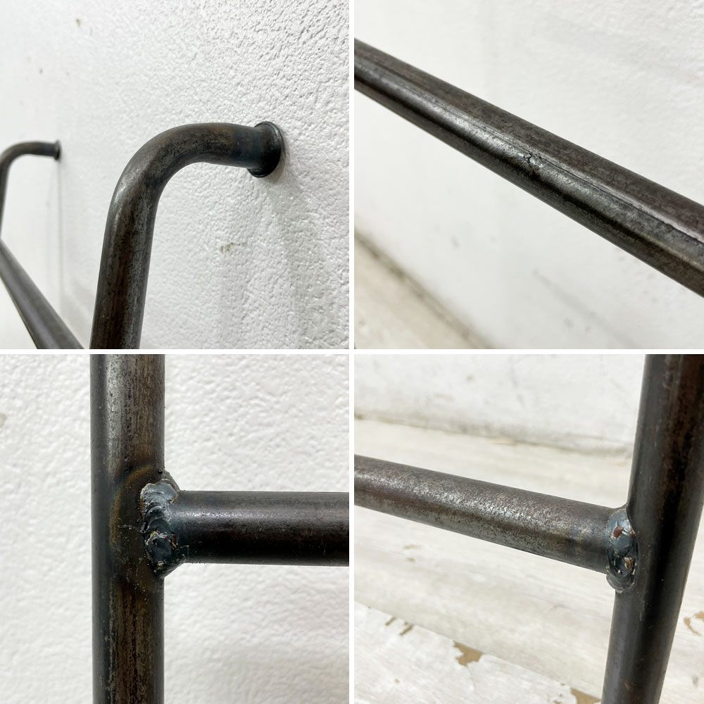 インダストリアルデザイン アイアン ラダーハンガー ラダーラック 梯子 5段 H160cm ビンテージスタイル ●