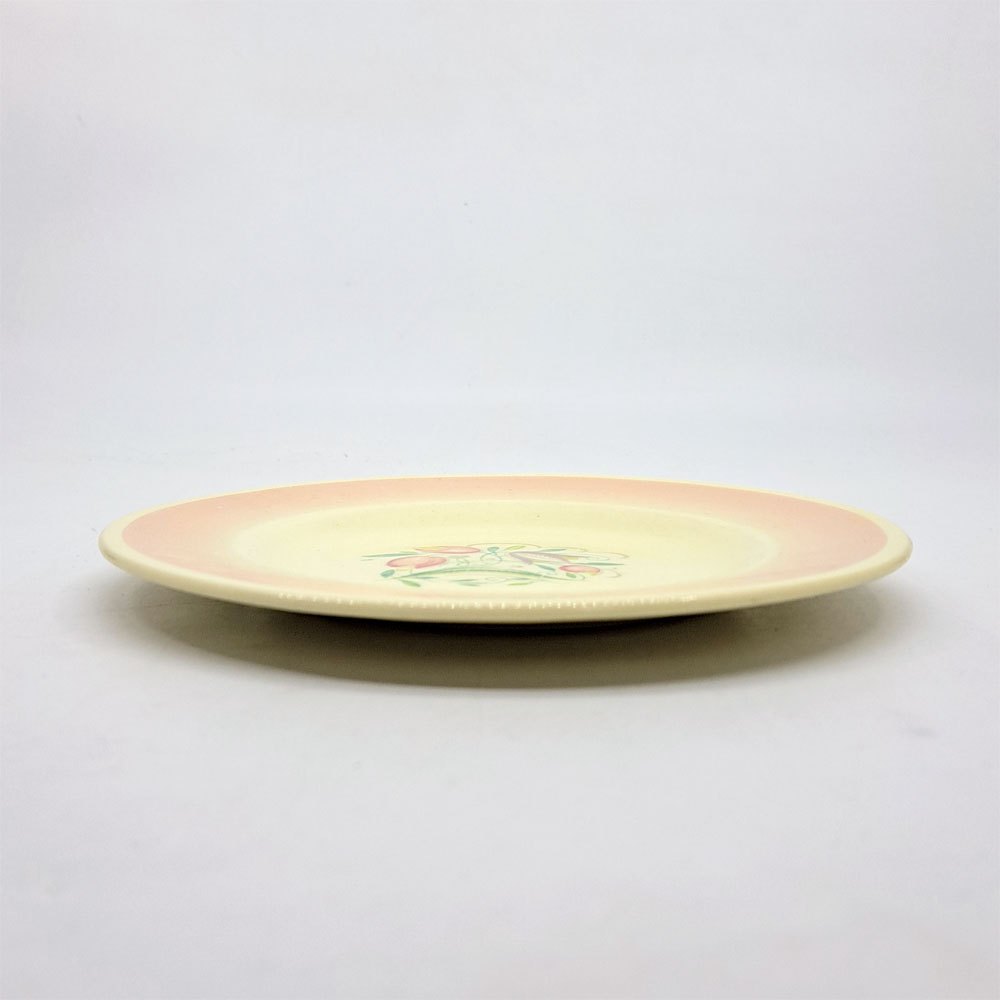 スージークーパー Susie Cooper ドレスデンスプレイ プレート ピンク Φ17cm 英国食器 ビンテージ ●