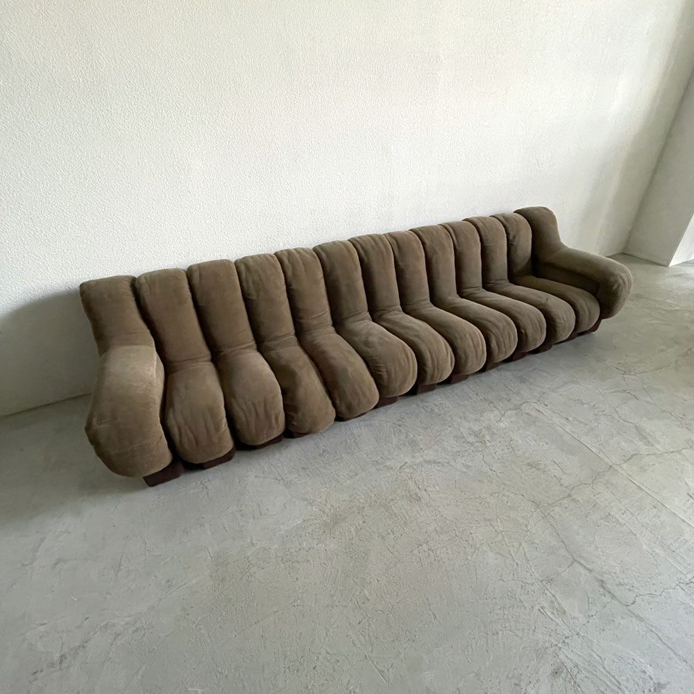 デセデ de Sede DS-600 スネークソファ Snake Sofa 13ピース ファブリック スイス ビンテージ モビリア mobilia IDC大塚 取扱 スペースエイジ ミッドセンチュリー 〓