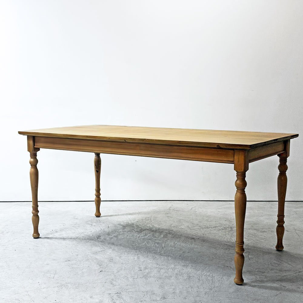 クラッシュゲート CRASH GATE ノットアンティークス Knot antiques キリン KIRIN ダイニングテーブル オーク材  W160cm アンティーク調 クラシカル 展示品 ●