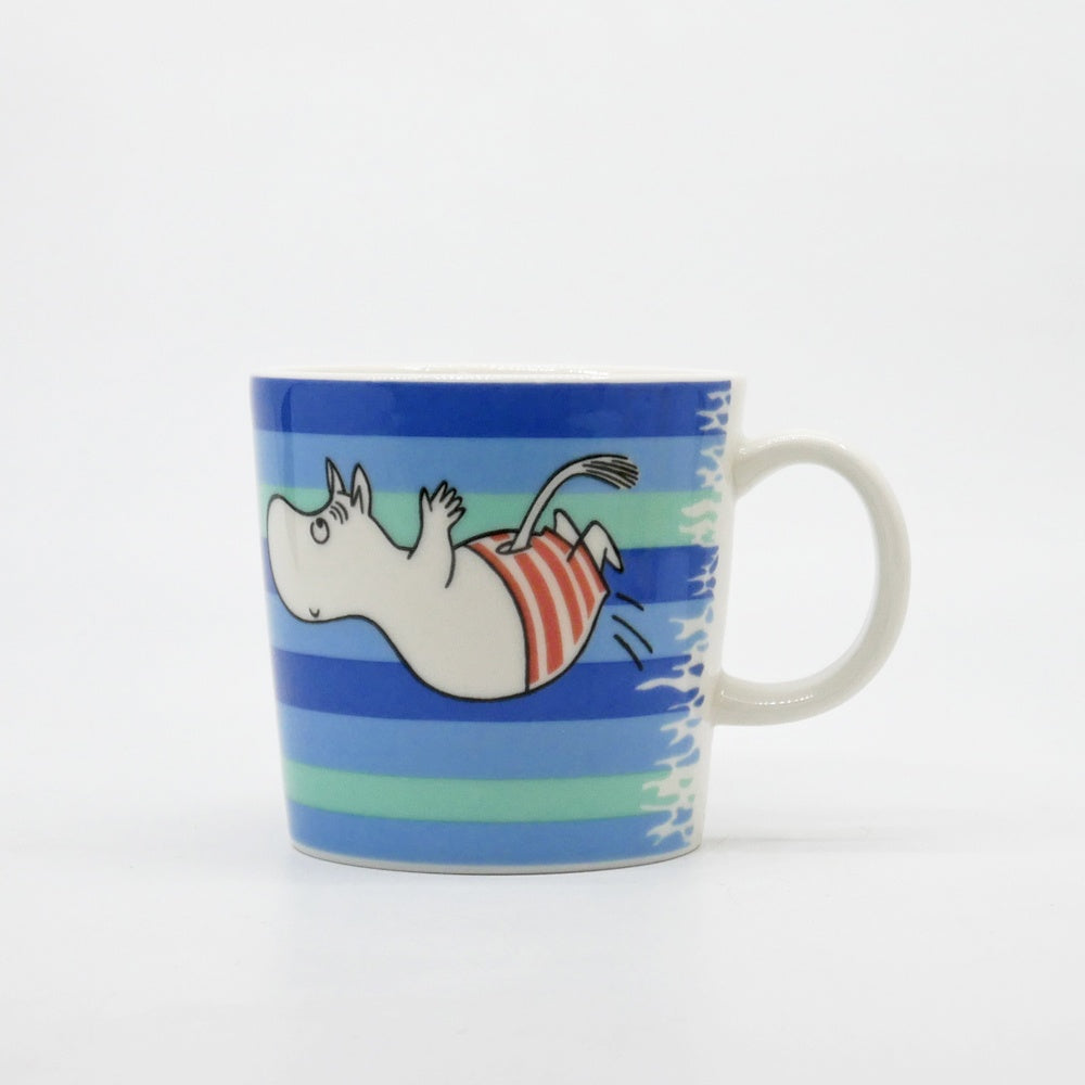 アラビア ARABIA ムーミンマグ MOOMIN ザ・ダイブ 2006年 夏限定 フィンランド 北欧食器 箱付き ●